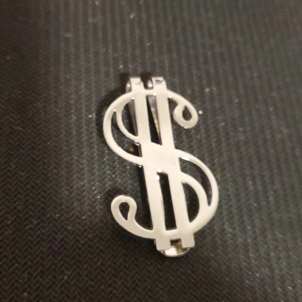 Fancy Sterling Silver Money Clip in new shape - Picture 2 of 5